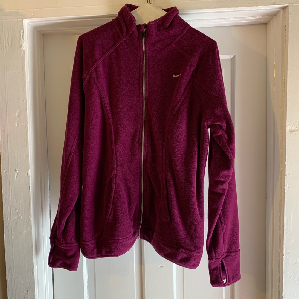 Purple Nike Fleece Jacket, size Large